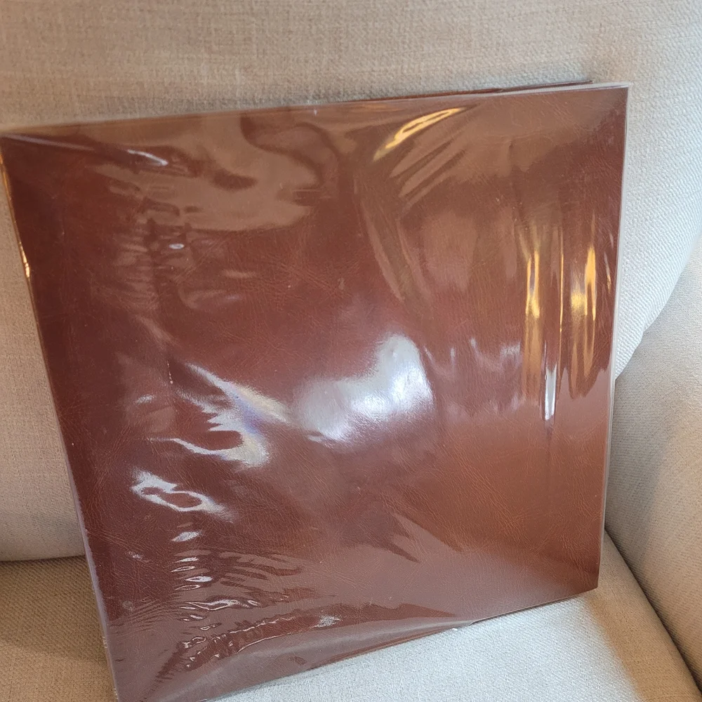 Brown Photo Album with Gold Accents
